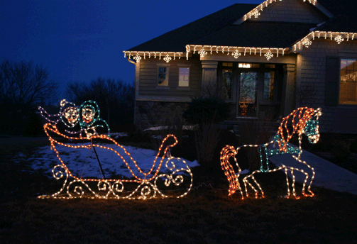 Victorian-horse-and-sleigh-3D-led-display