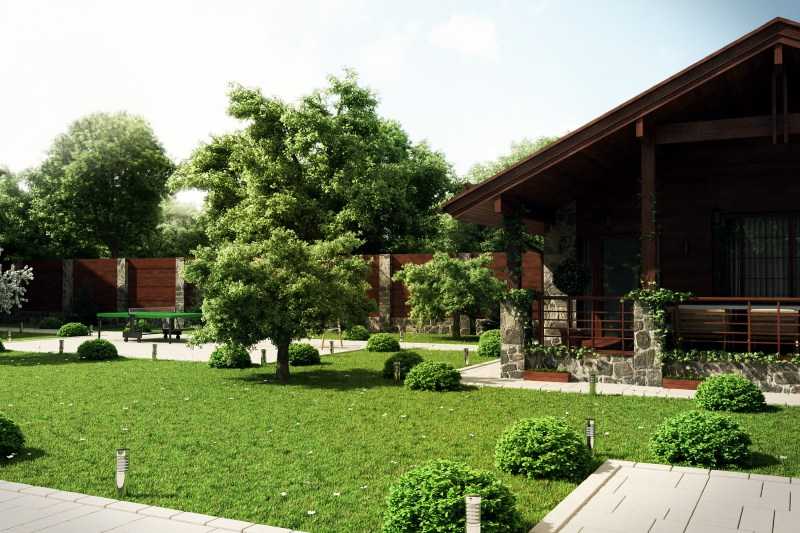 Ландшафтный дизайн дачного участка, сада и загородного дома (220 фото)